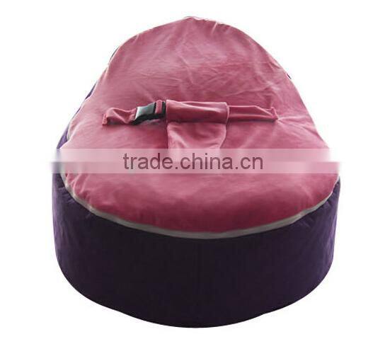 new product outdoor baby bean bag chair with harness/hot pink bean bag chairs
