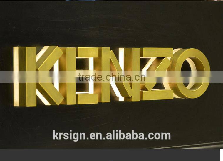 led acrylic face illuminated letter stainless steel house number