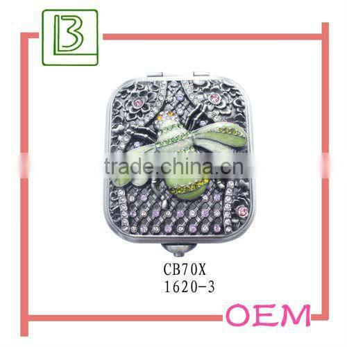 Metal Antique Silver Handheld Mirror