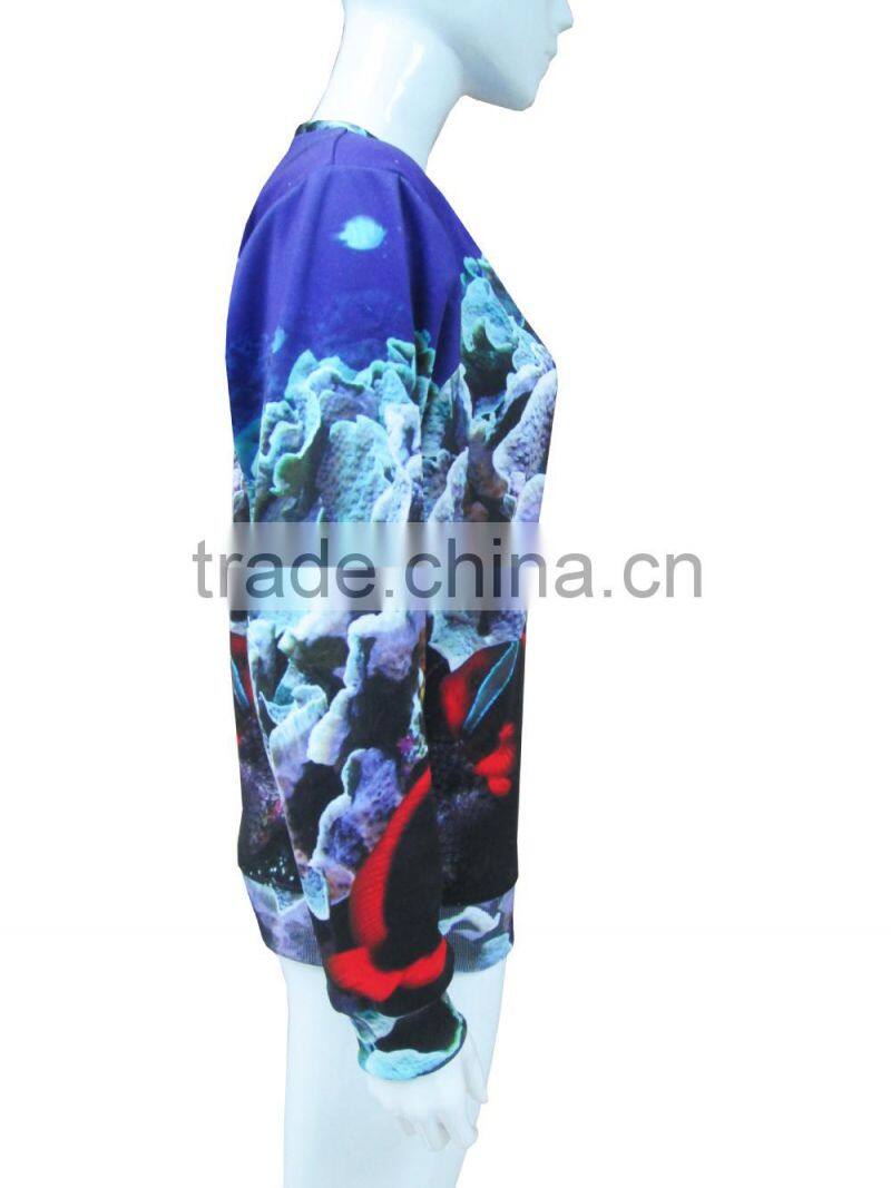 summer autumn long sleeve woman printing sweatshirt for fashion people