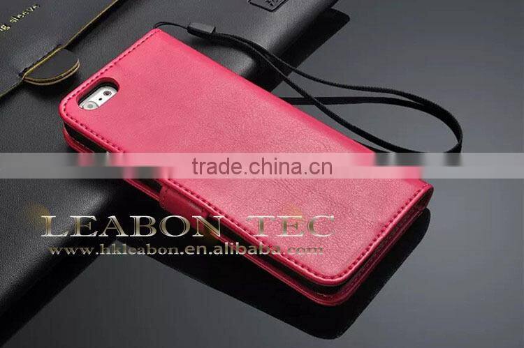 new Alibaba China Supplier Leather Wallet Case for Mobile Phone
