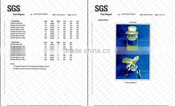 Hot Model kids High Chairs with adjustable footrest and EN14988 certificate