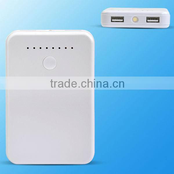 5600mAh 2output external power bank for iPhone Galaxy
