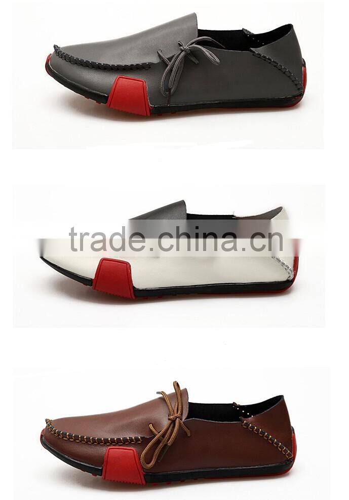 European New Genuine Leather Casual Loafer Driving Italian Shoes Men