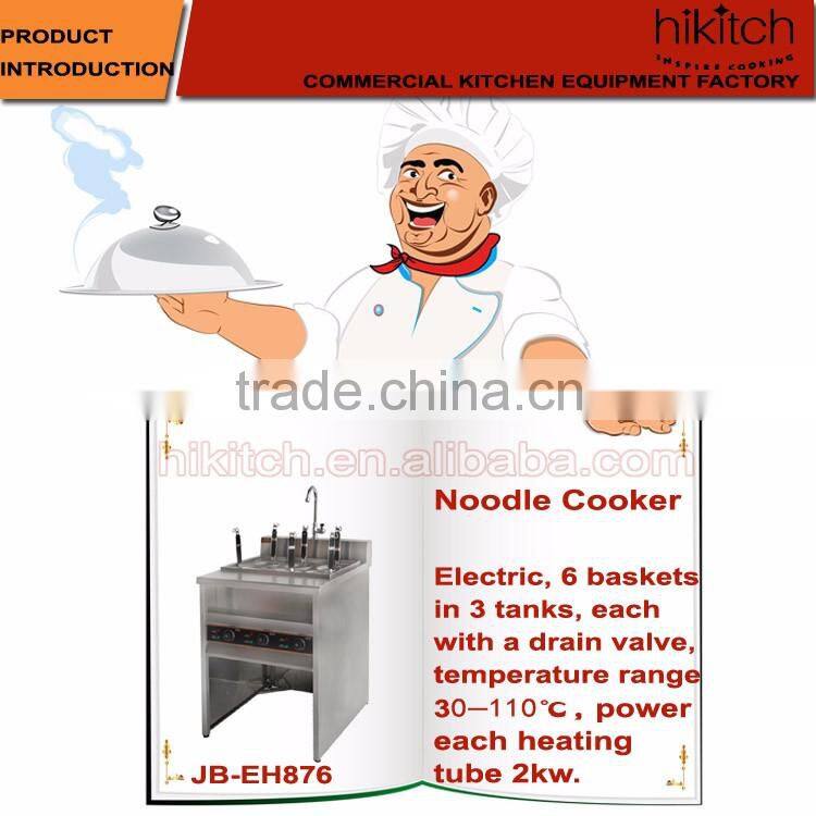 Stainless steel equipment electric chicken and noodles slow cooker with cabinet 6 baskets