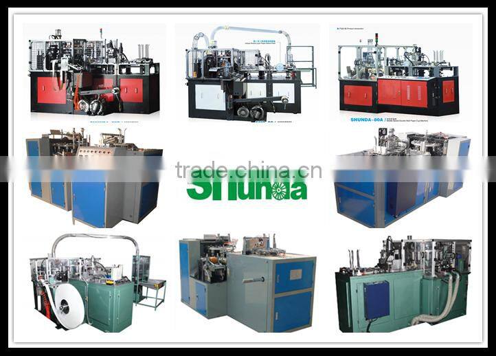 Double wall disposable juice paper bowl making machine for hot/cold drink