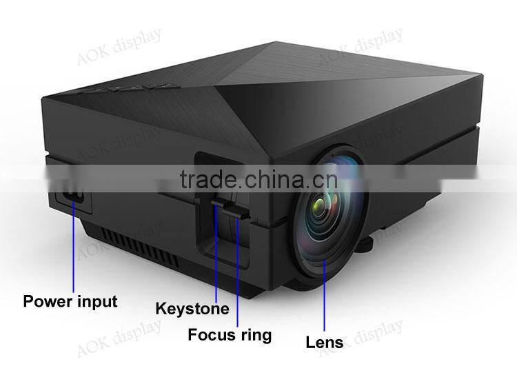 GM60 Projector Mini Pico portable proyector With HDMI Projector Support 1920*1080 Mini LCD 1080P 3D Home Theater Projector