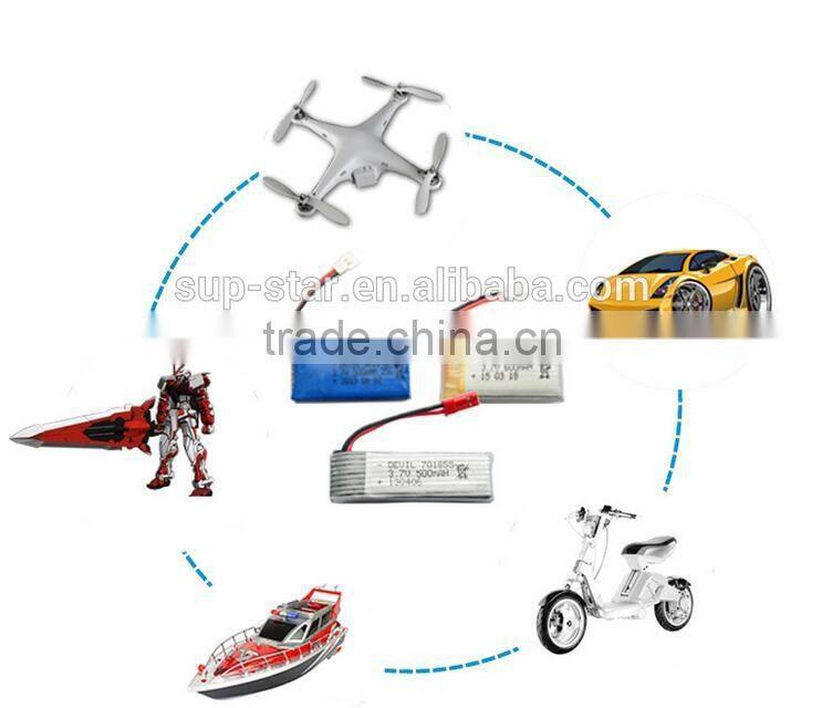high density li-ion battery 3.7v 600mah 802540 for SYMA X5C RC models