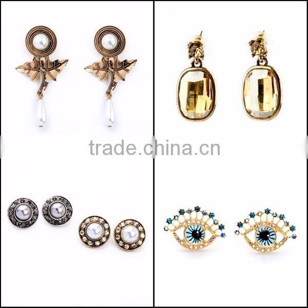 In stock 2016 Fashion Dangle Long Earring New Design Wholesale High quality Jewelry SKC1588