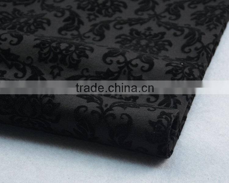textile fabric customized design polyester spandex flocking fabric
