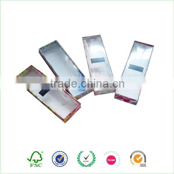 transparent plastic virgin hair extension packaging box
