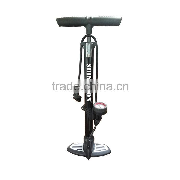 High pressure Iron bicycle floor pump portable car tire inflator pump for sale