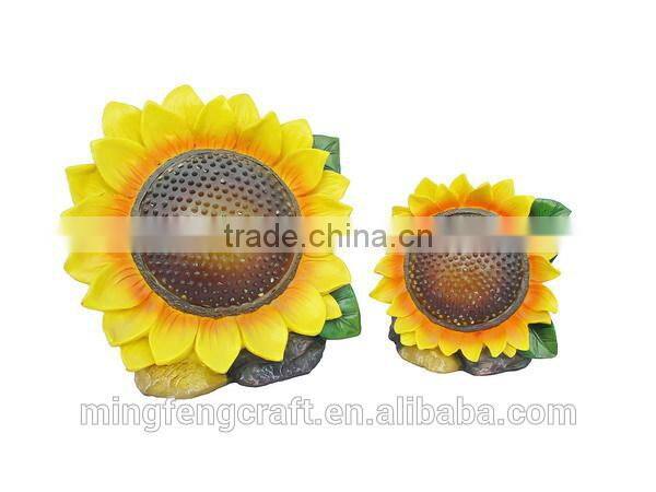 Indoor decorative resin flowers solar lights