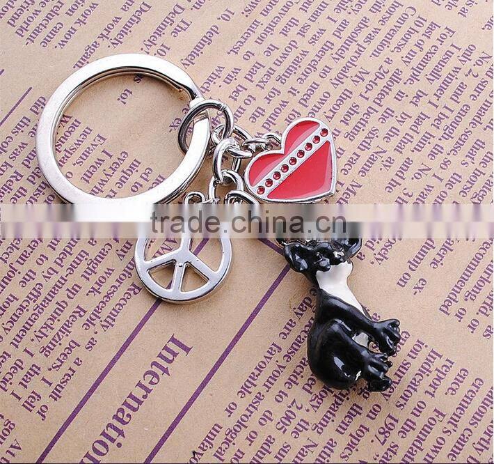 cute mini Australian koalas hard pvc zine alloy lover key ring
