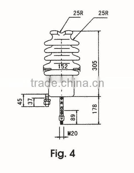 Post Porcelain Insulators For High Voltage ANSI Insulator 57-2 Manufactures Porcelain Insulators