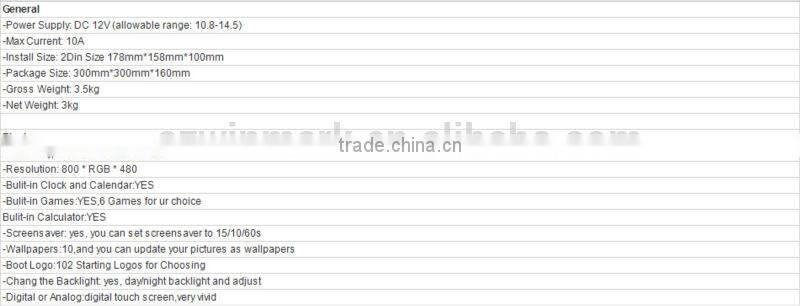 DJ7069 7inch double DIN car DVD player car radio with GPS EXTV 3G ect.for special Mercedes