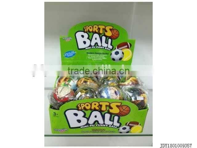 Hot selling 3" pu globe bouncing ball toy,foam bouncing ball toy,soft sport ball toy