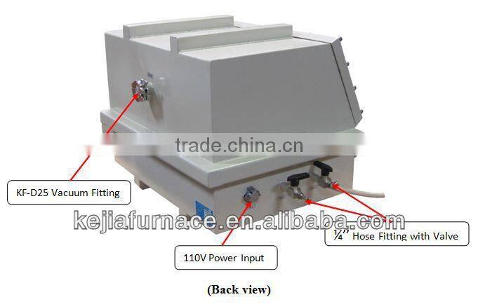 Benchtop transparant vacuum glove box with pressure control system
