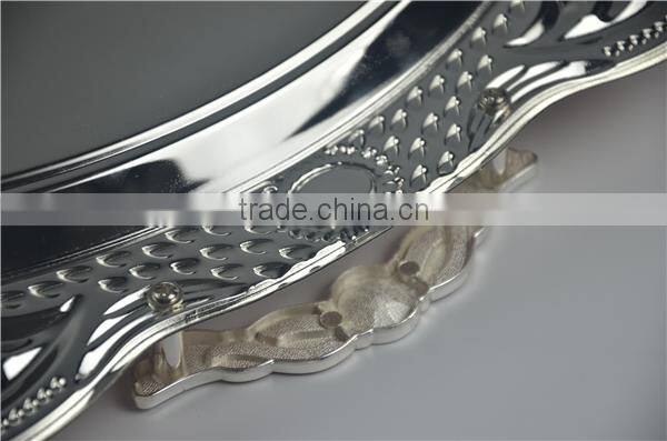 hotel supplies serving tray/mirror serving tray/golden tray with handle T359 SG+G