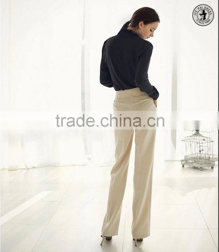 Beautiful Bright Chiffon Silk Proffessional Office Lady Blusas