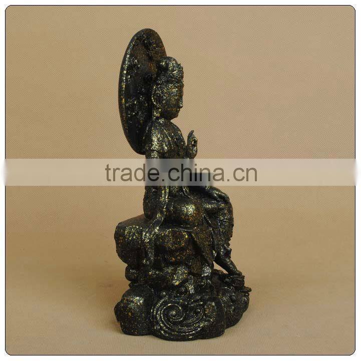 Antique color luckly guangyi staue, Buddha lady statue ,large buddha statue