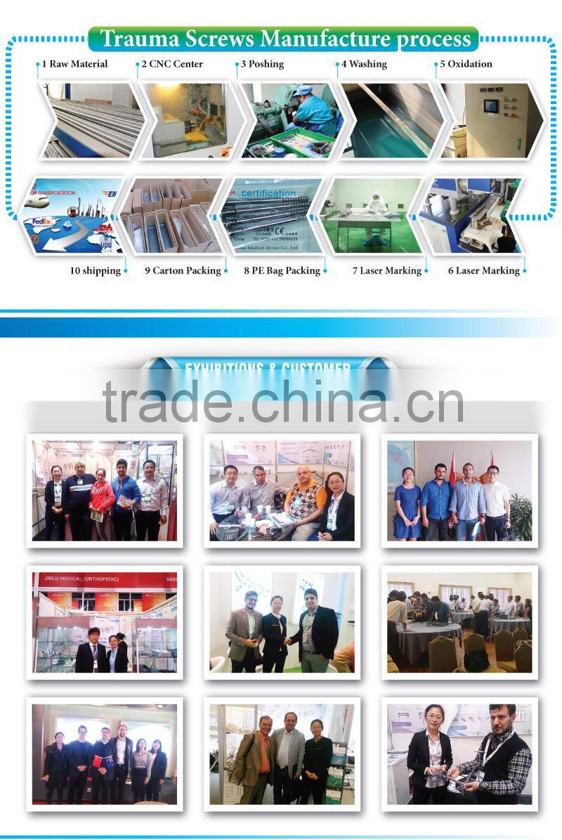 CE0434 Approved Proximal Femur Locking Plate, Femur Titanium LCP, Orthopedic Implant Femur Plate