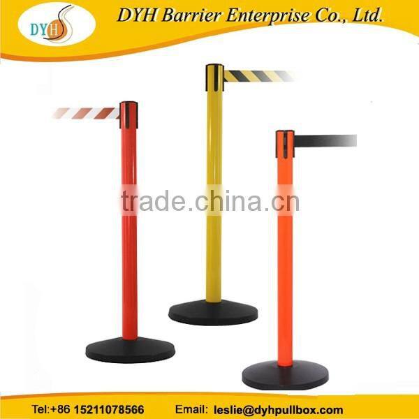 Plastic recycle crowd control barrier retractable barrier tape