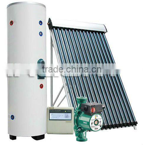Split Copper coil Heat Pipe Pressurized Solar Water Heating