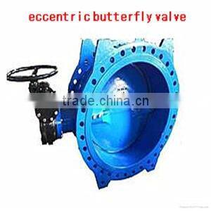 double flange rubber lined ductile iron butterfly valve