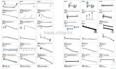 Chrome clothes display straight hanging rod