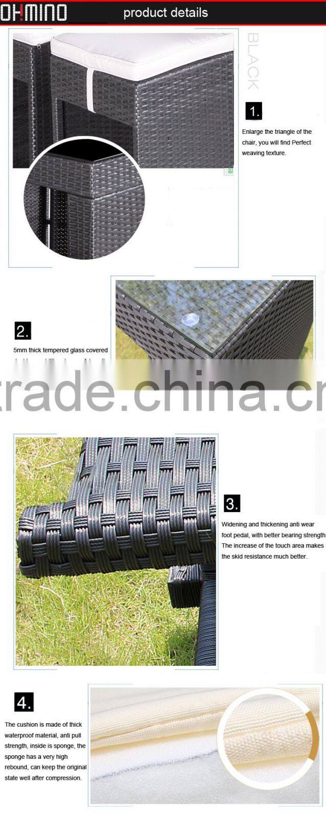 rattan cheap bar and pub table sets