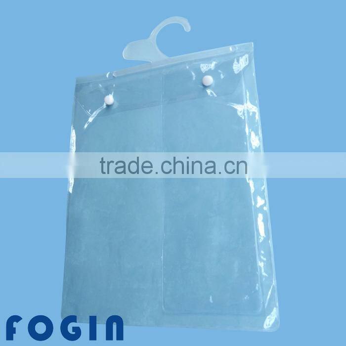 Fashion hook plastic bags pvc from china