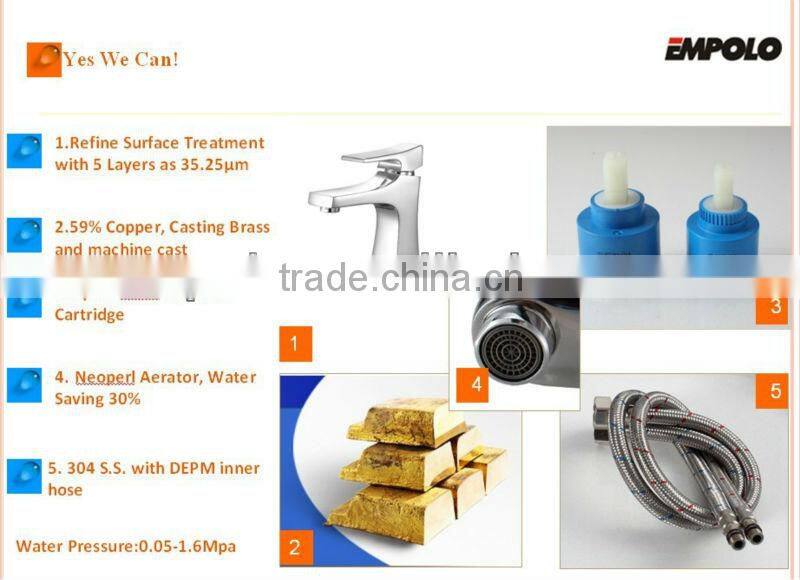 Elegant Style High Chrome Plated Brass Faucet 93 1102