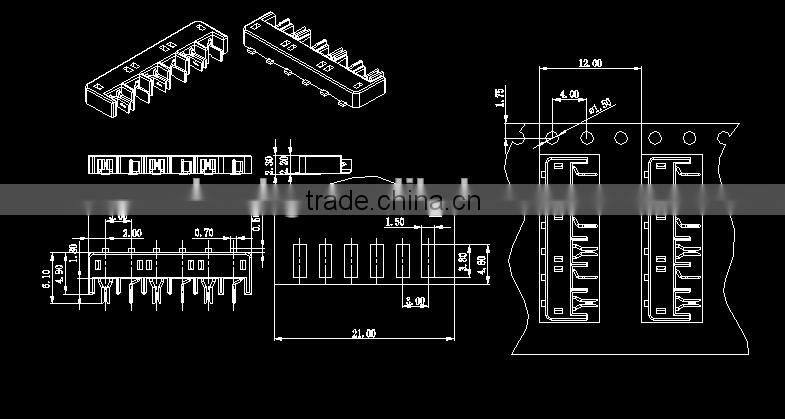 new tyco Printed Circuit Board smd soldering miniature connector