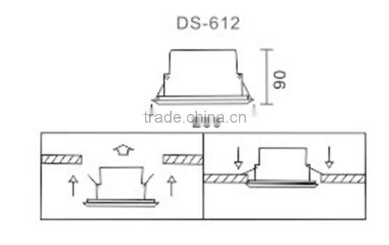 High Quality Engineering Plastic Ceiling Speaker DS-612
