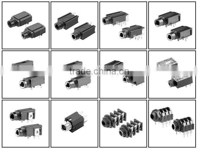 6.35 smd 4 pin rca female phone jack
