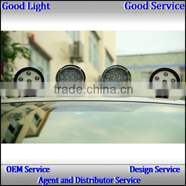 ip67 80w 7inch amber yellow c-ree led shockproof round Heavy duty fog light work lamp for trucks 4x4 cars