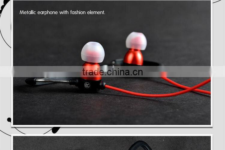 ULDUM high quality microphone earbubs 2013 new designer metal deep bass earhook earphone