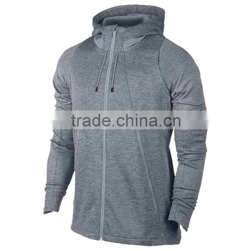 2016 Custom Heather Grey Man Hoodie Insulation Warmth For Hoodie