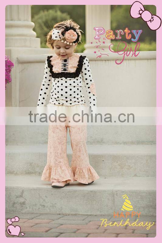 2015 hot sale adorable baby clothes thanksgiving girls outfit Fall Giggle Moon Remakes Children Boutique Clothing Sets Girl