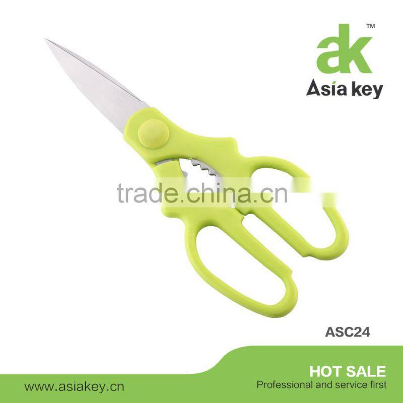 New arrival kitchen knife set,green ABS handle,acrylic block