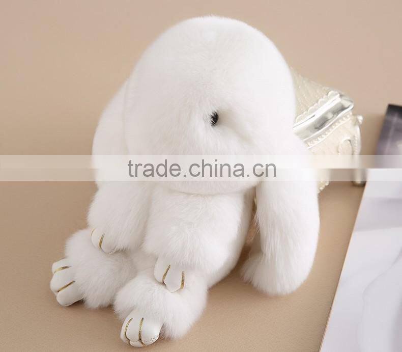 fashion rabbit fur pendant colorful rabbit animal rabbit fur accessory bag charm