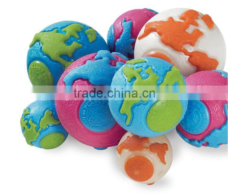 Planet pattern ball rubber pet toy dog play toy unique design