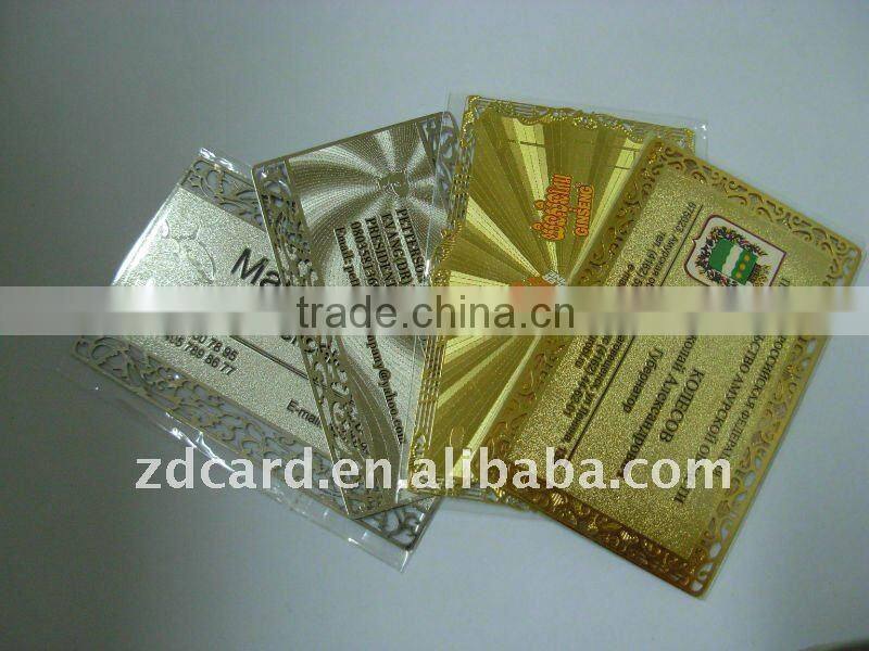 Metal business card for sale