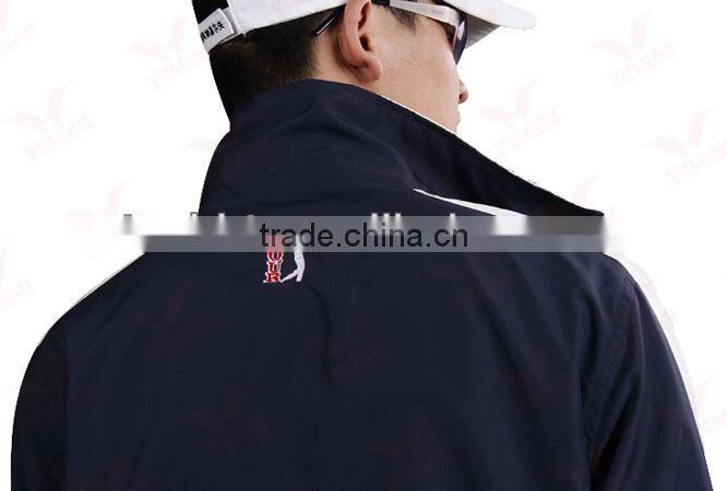 Customized Nylon Waterproof material Men's Long sleeves Golf Jacket