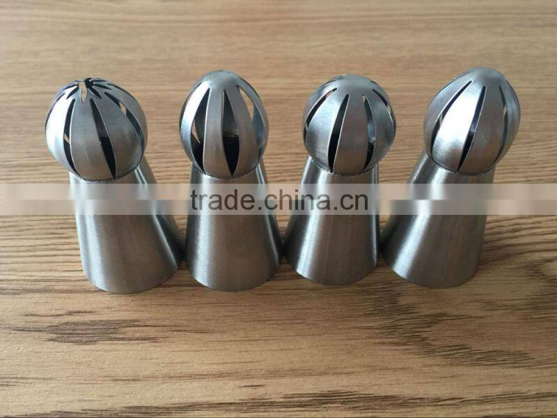 Hot sales New design russian sphere ball Icing piping tips stainless steel cake decorating nozzles