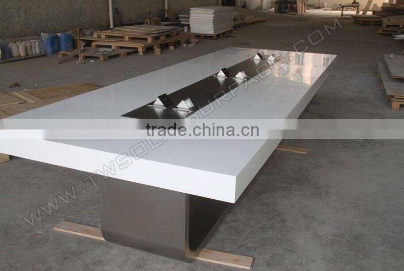 Best Selling Marble Conference Room Meeting Table Black Marble
