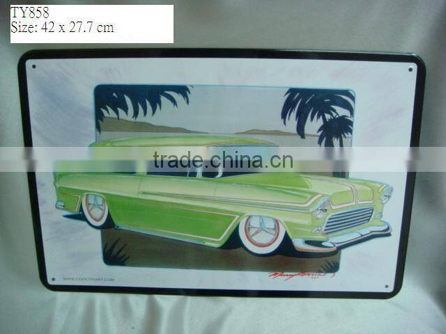Tin sign for calendar,tinplate sign,metal sign