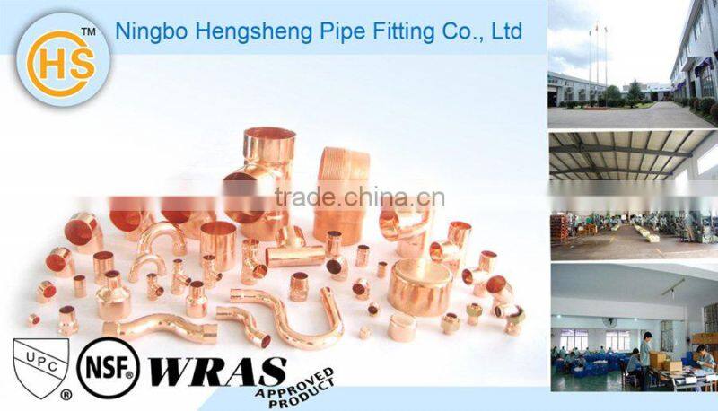 Copper Reducing Tee C X C X C ASME B16.22 standard