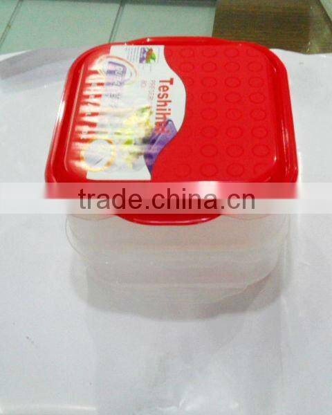 4 layers a set rectangle plastic food container
